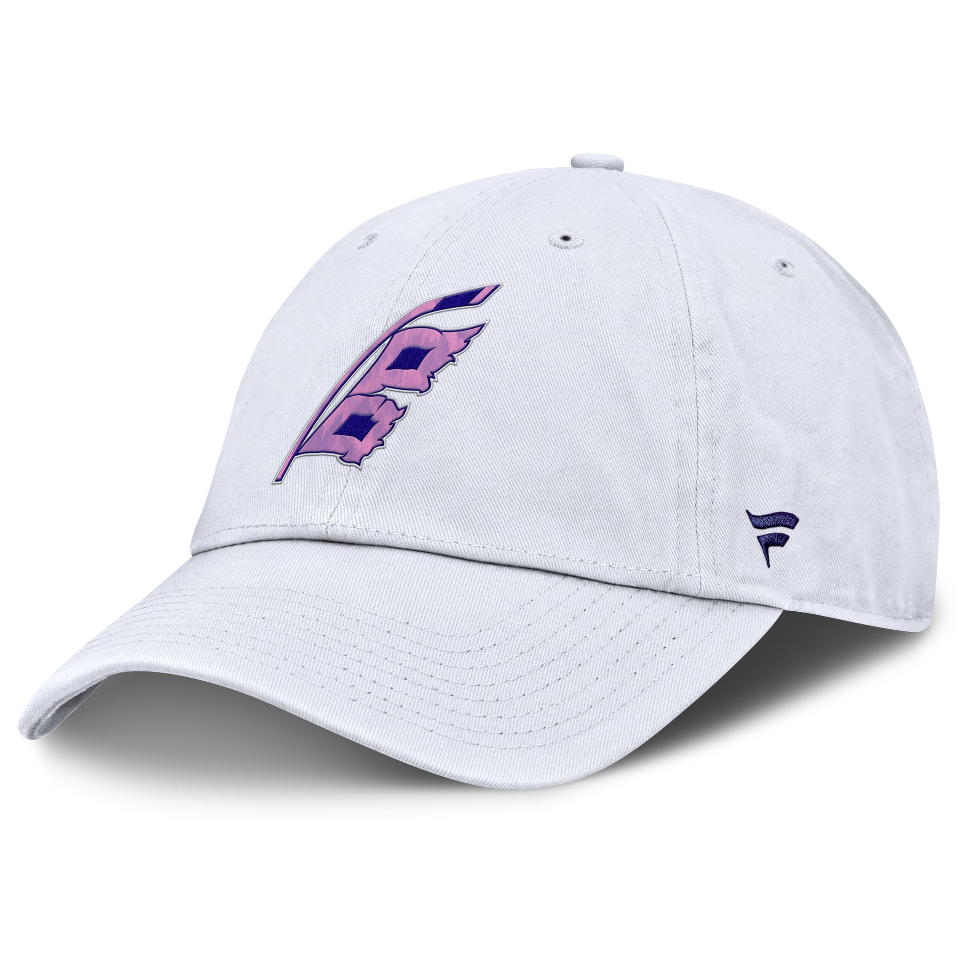 Casquette ajustable authentique Pro Hockey Fights Cancer des Hurricanes de la Caroline pour hommes Fanatics blanche